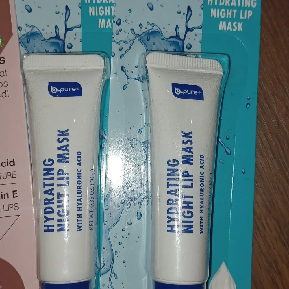B*Pure Hydrating Night Lip Mask + Le Mercerie Hydration Lip Gloss